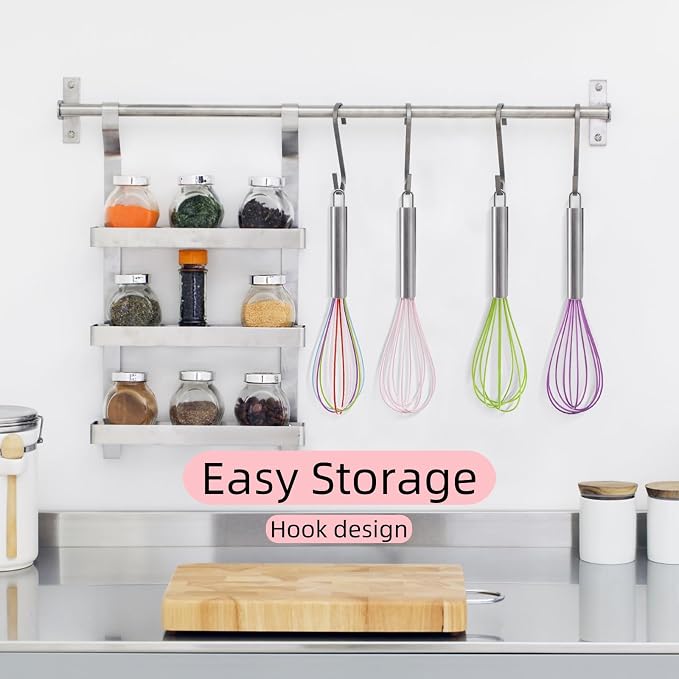 Cididu Set of 24 Silicone Whisk Bulk - Image 6