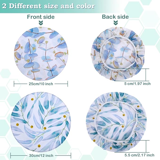 2 Large Reusable Beeswax Bowl Covers - Image 3