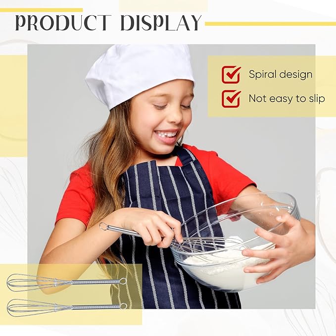 Baderke 50 Pcs Mini Whisk Bulk Small Whisks - Image 5