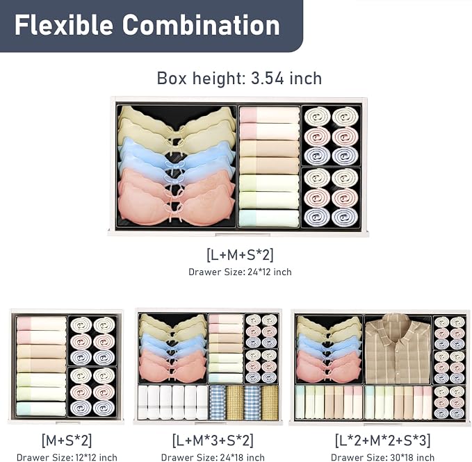 DIMJ Drawer Organizer Clothes Storage - Image 4