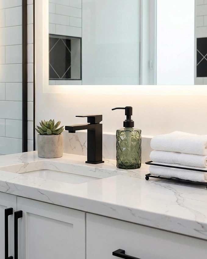 JASAI Forest Green Glass Soap Dispenser - Image 6