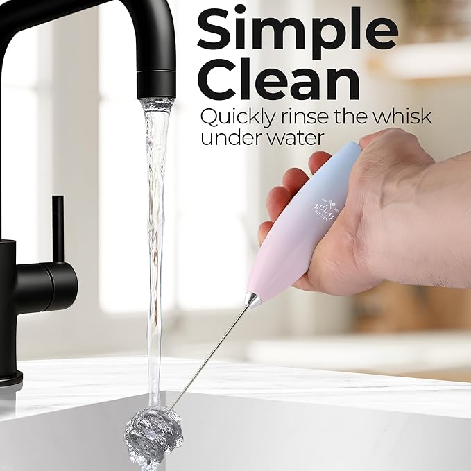 Zulay Kitchen Patented Tornado Triple Whisk Milk Frother - Image 9