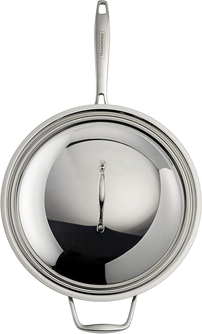 Tramontina Signature Tri-Ply Clad Stainless Steel 12.5-Inch Wok - Image 3