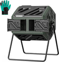 THE Growing 43 Gal Outdoor Compost Bin Tumbler for Backyard Garden