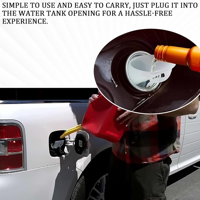 Capless Gas Tank Funnel 2PCS Fuel Funnel - Image 5