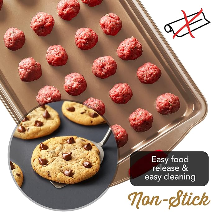 Baking Sheet Set, 3-Piece Cookie Sheet Set - Image 6