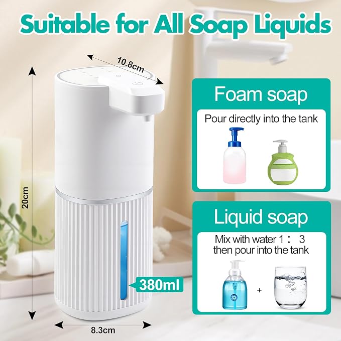 Automatic Soap Dispenser, Foaming Soap Dispenser Touchless - Image 5