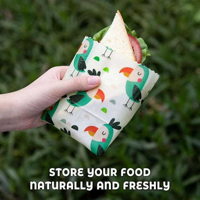 Akeeko Reusable Beeswax Food Wraps - Image 5