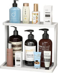 PEKER Bamboo Bathroom Organizer Countertop – Small Vanity Storage Shelf by Unknown