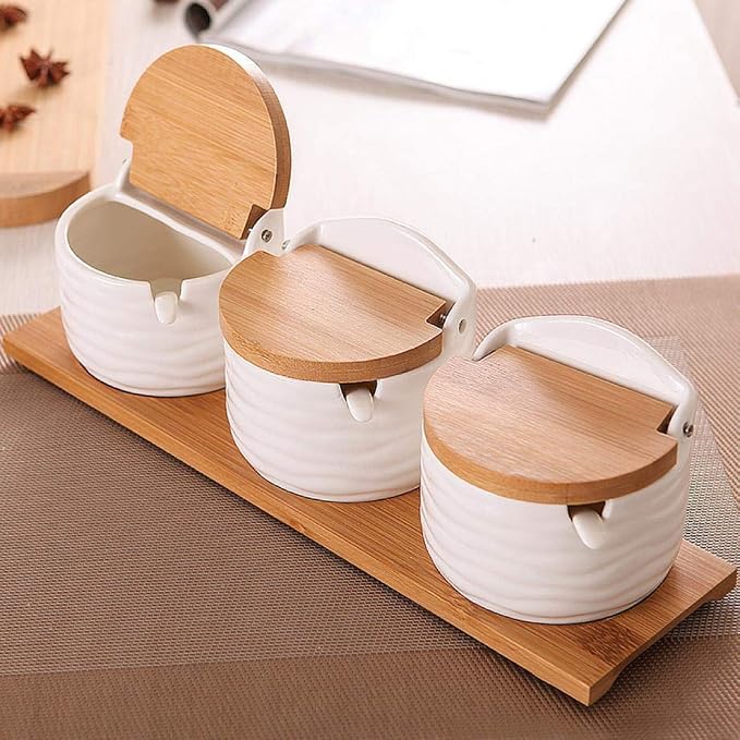 Ceramics Storage Jar Porcelain Condiment Jar Spice Container - Image 2