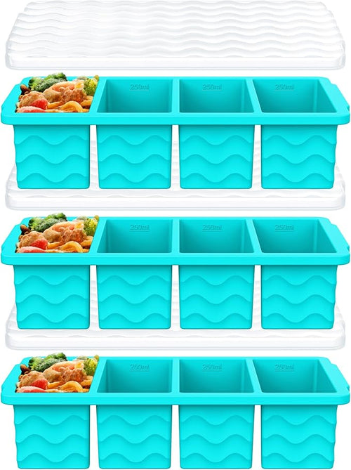 3-Pack Silicone Freezer Trays by Bandiction