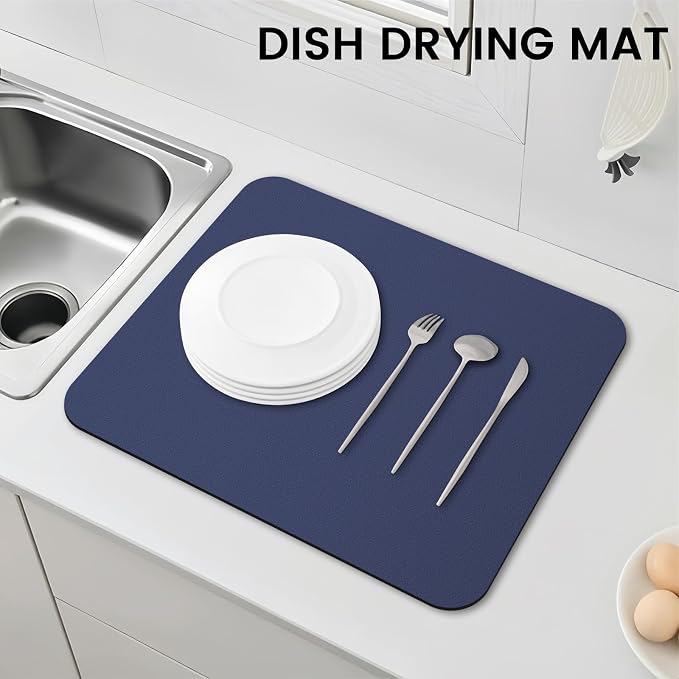 WISELIFE Dish Drying Mat Super Absorbent Drying Mat Large Dish Drying Mats - Image 6
