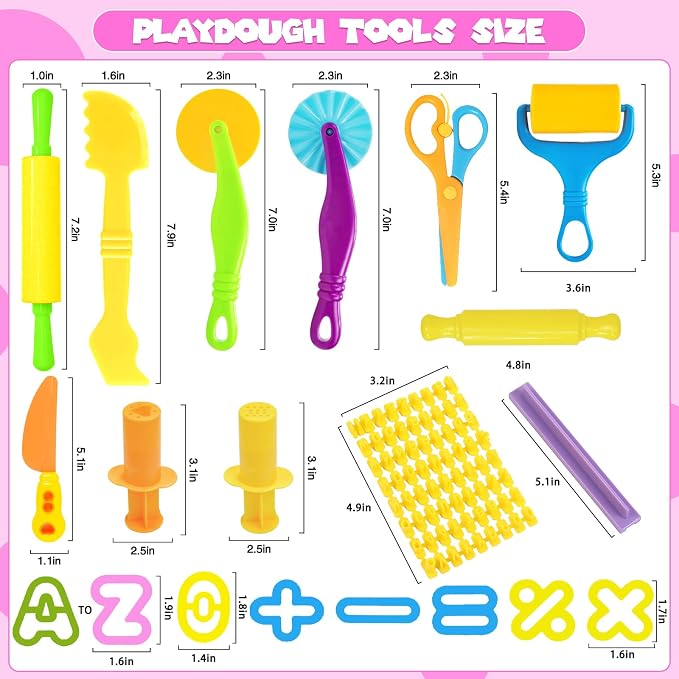 Playdough Tools Set, Creative Play Dough Accessories - Image 4