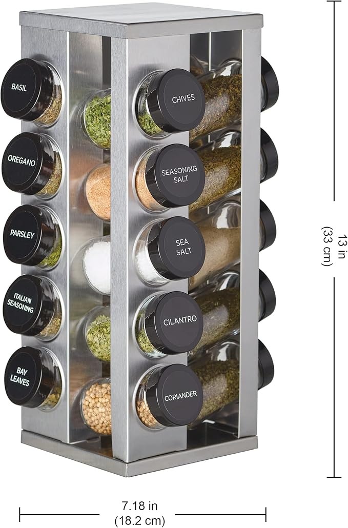 Kamenstein 20 Jar Heritage Revolving Spice Rack - Image 5
