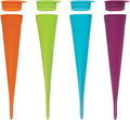 HIC Kitchen Flavor Blast Silicone Ice Pop Makers, Makes 4 Ice Pops by HIC
