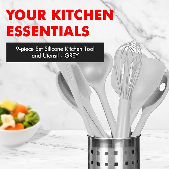 Chef Craft - Premium Silicone Kitchen Tools and Utensils Set, Non-Scratch - Image 2