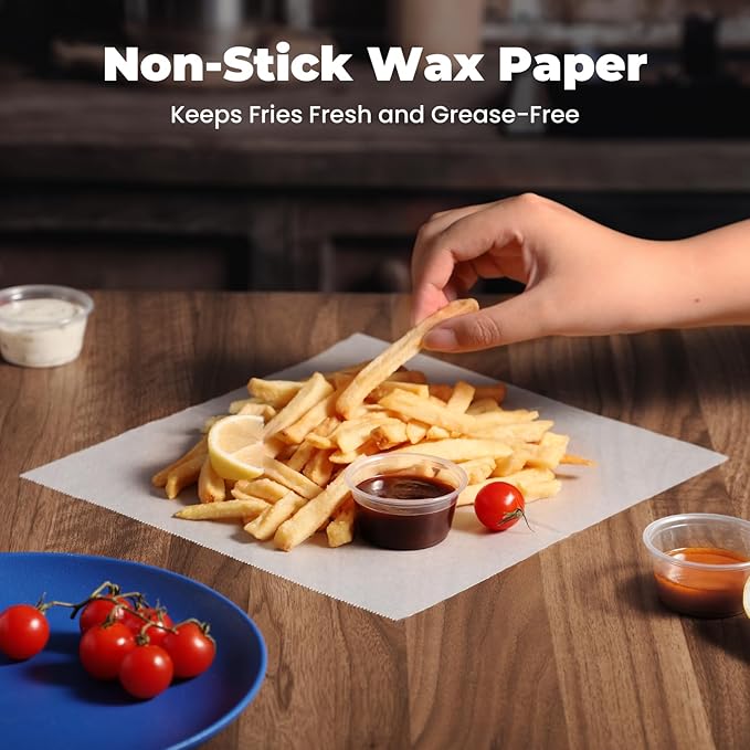 Fit Meal Prep 10 x 10.75" Wax Paper Sheets - Image 5
