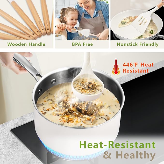 SAKAMOSH Silicone Cooking Utensils Set - Image 5