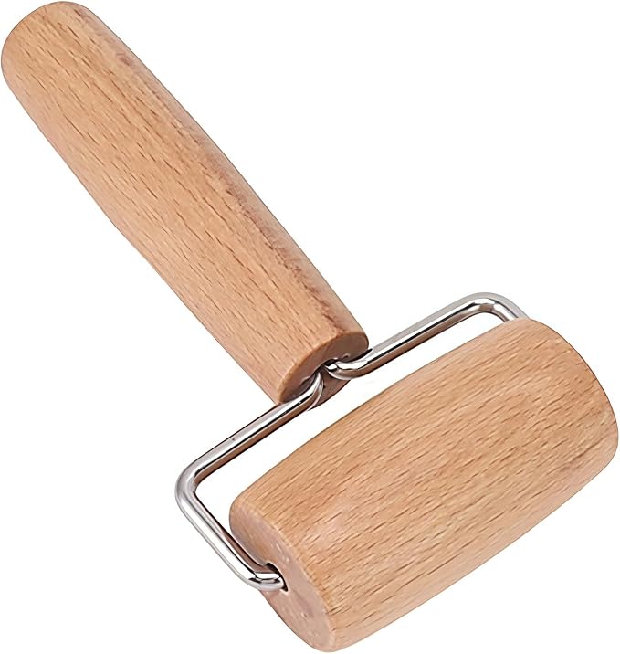 Small Rolling Pin, Wooden Dough Roller, Non-Stick Pizza Roller, T Type Rolling by Unknown