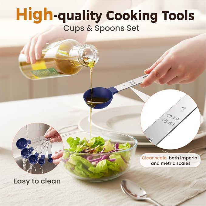 16PCS Measuring Cups and Spoons Set, Measuring Spoon Set - Image 6
