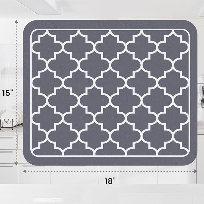 WISELIFE Dish Drying Mat Super Absorbent Drying Mat Large Dish Drying Mats - Image 3