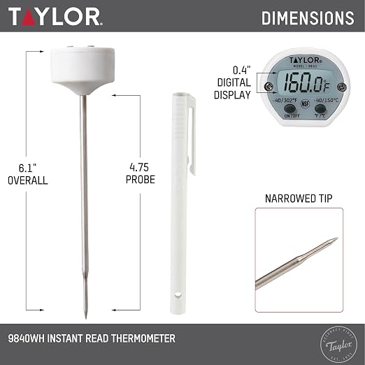 Taylor Instant Read Digital Meat Thermometer - Image 3