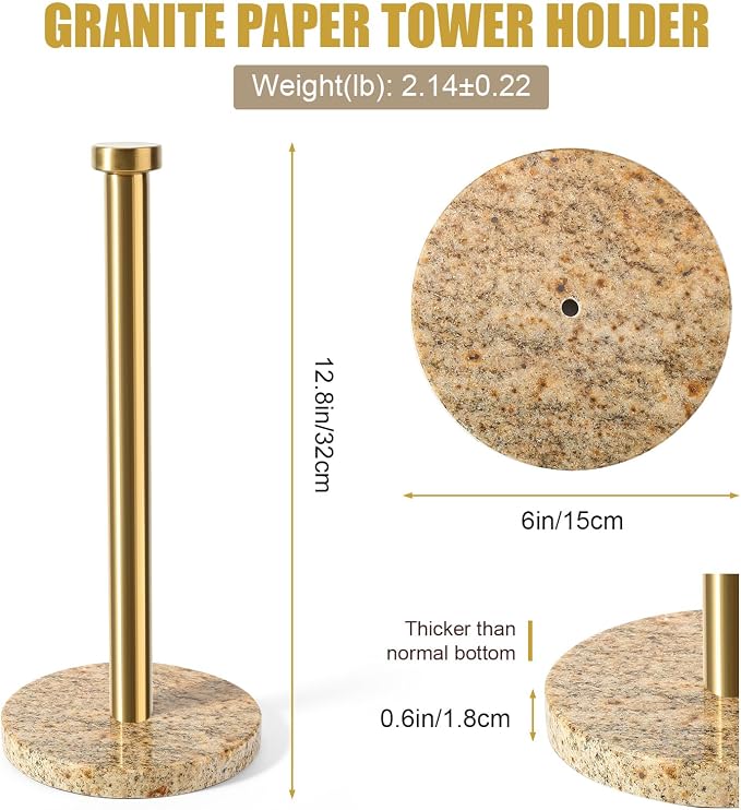 Koville Paper Towel Holder Countertop, Standing Paper Roll Holder - Image 2
