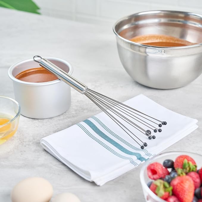 Restaurantware 10.5 in Stainless Steel Ball Whisk - Image 4