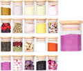 Tzerotone Spice Jar Set, 2.5oz 20 Piece Glass Jar by Tzerotone