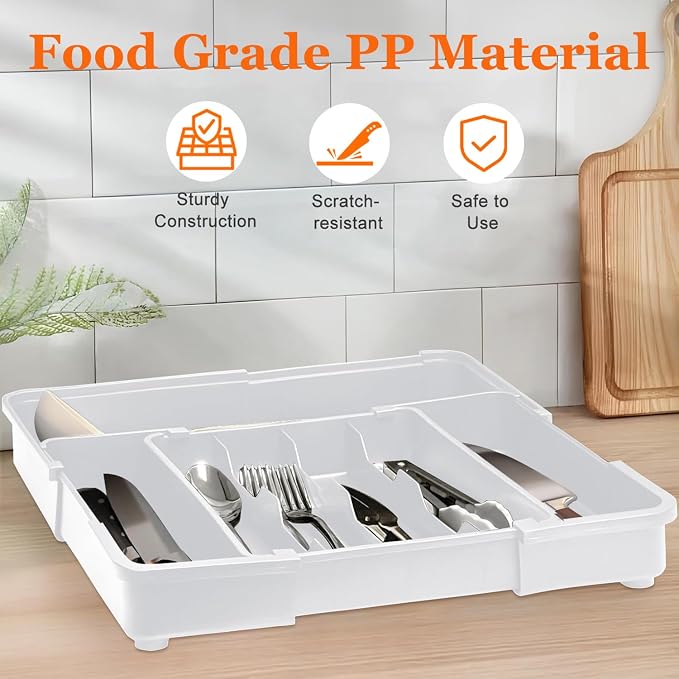 Spaclear Expandable Silverware Drawer Organizer - Image 9