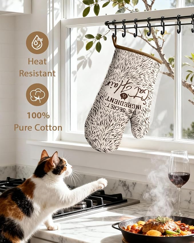 Slohif Funny Oven Mitts and Pot Holder - Image 4