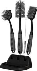 Dish Brush Set of 5 with Holder by TrazonProducts