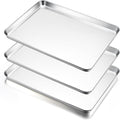 E-far Large Baking Sheets Set of 3, 20”x14” Stainless Steel Cookie Sheet Pans by E-far