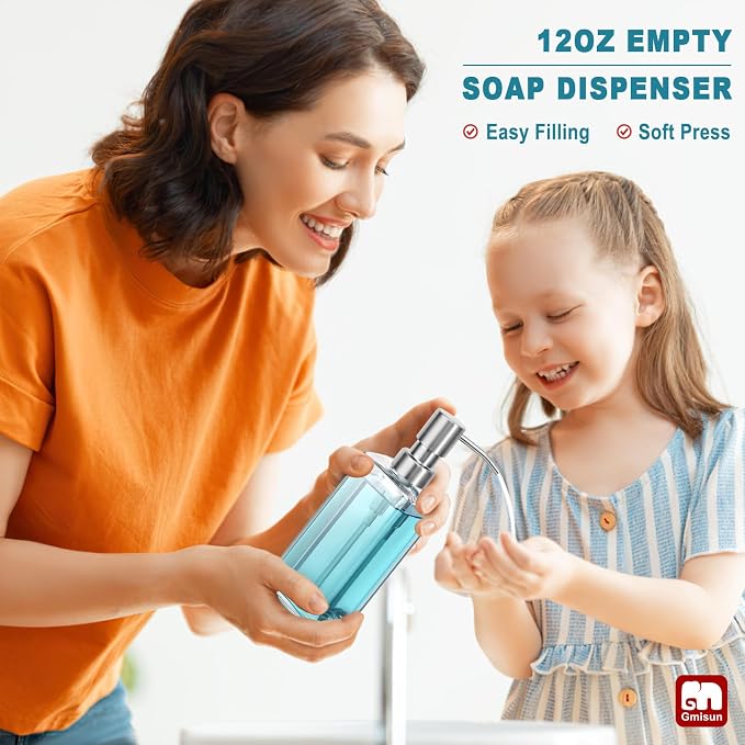 GMISUN Glass Soap Dispenser - Image 7