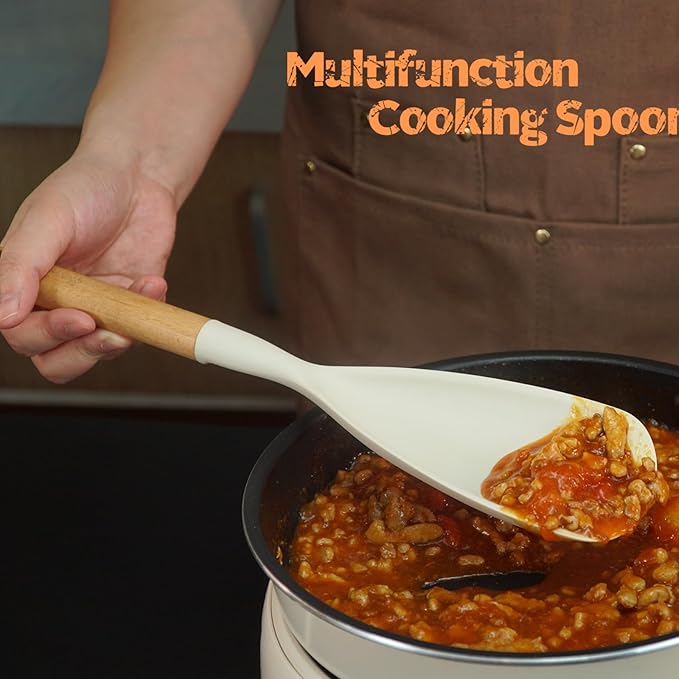 Large Silicone Kitchen Utensils Set, Heat Resistant and BPA Free Silicone - Image 4
