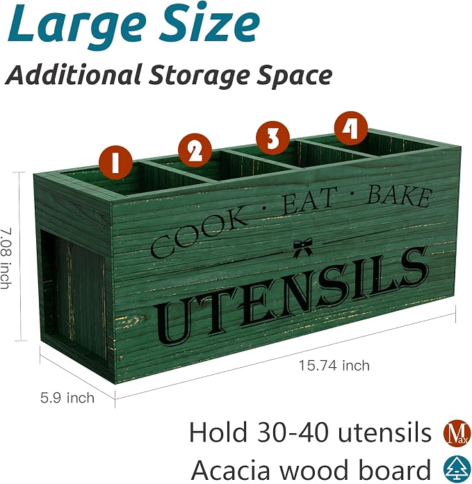 Suli Extra Large Kitchen Utensils Holder - Image 2