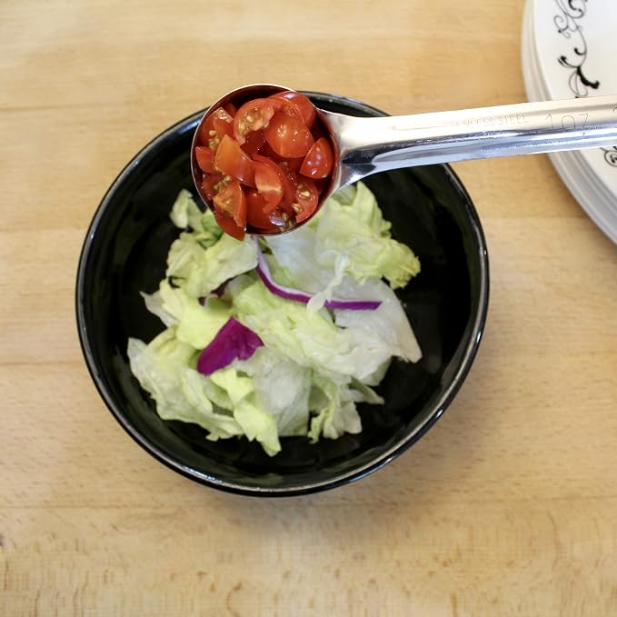 1 Ounce Slotted Stainless Steel Portion Control Ladle Spoon - Image 5