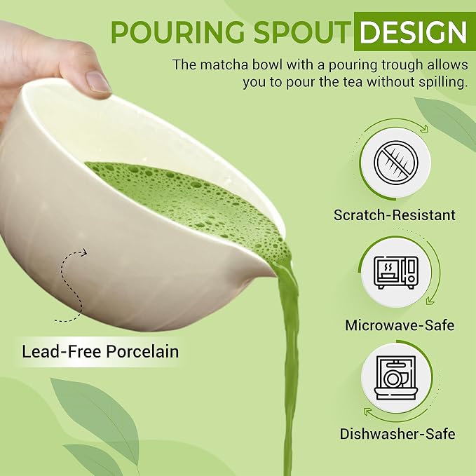 Matcha Whisk Set with Matcha Bowl - Image 3