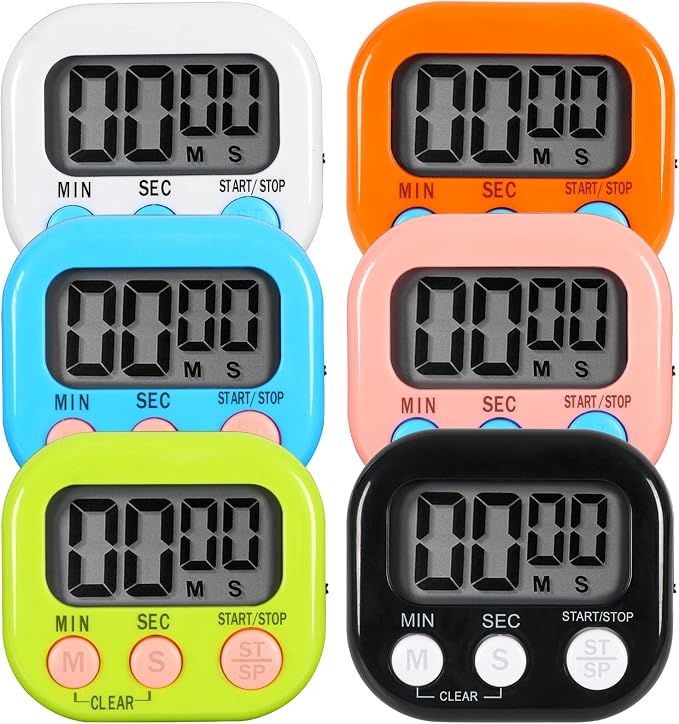 6 Pack Multi-Function Electronic Timer, Learning Management, Suitable by Unknown
