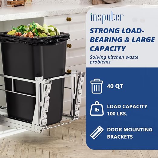 Insputer Pull Out Trash Can Under Cabinet - Image 6