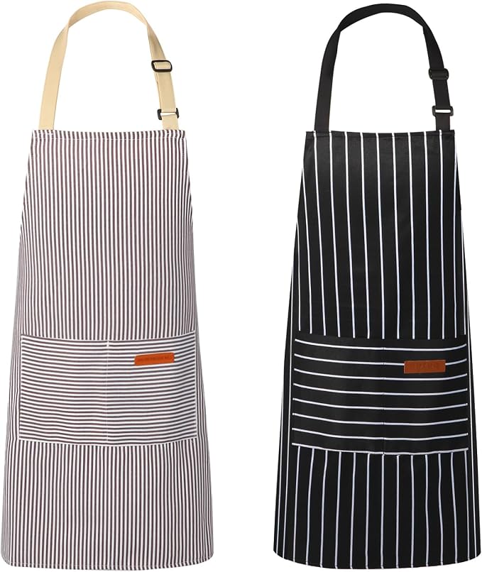 VALOME 2 Pack Kitchen Aprons, Apron by VALOME