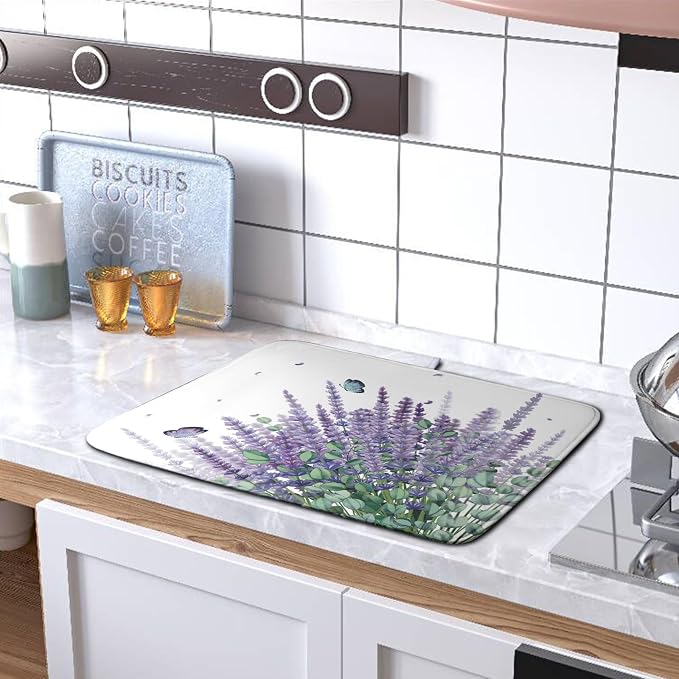 Purple Lavender Dish Drying Mat - Image 5