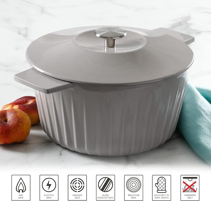 Martha Stewart Eastholm 3-Quart Enameled Cast Iron Dutch Oven - Image 7