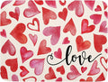 Valentine's Day Dish Drying Mat 18 x 24 Inch Heart Shaped Dish Drying Pad by Unknown