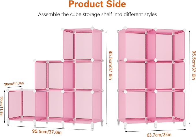 HOMIDEC 6-Cube Storage Shelf, Storage Bookcase Bookshelf - Image 3
