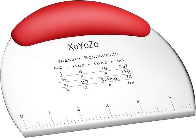 1 pcs Dough Pastry Scraper Chopper/Stainless Steel Dough Scraper Cutter by XoYoZo
