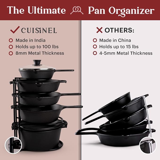 Cuisinel Pots and Pans Organizer Rack - Image 3