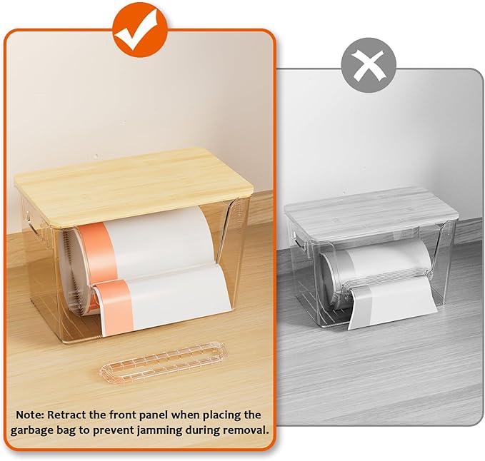 Delamu 2 Set Pantry Organizers and Storage, Trash Bag Dispenser - Image 4