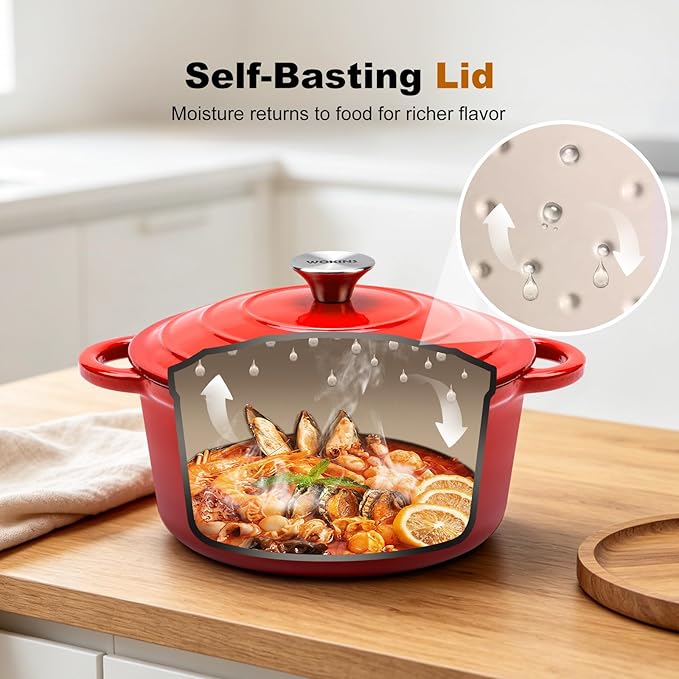 Enameled Cast Iron Dutch Oven - 4QT Pot - Image 4