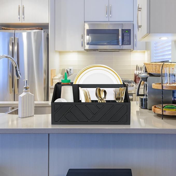 Ukonvi Paper Plate Dispenser, Paper Plate Holder - Image 5